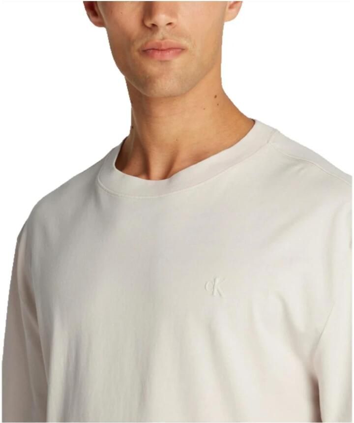 Calvin Klein Minimalistische Puff Print T-shirt Beige Heren - Foto 4