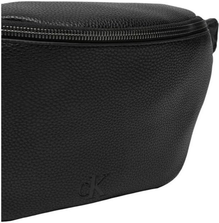 Calvin Klein Zwarte Polyurethaan Rits Tas met Zakken Black Heren - Foto 4