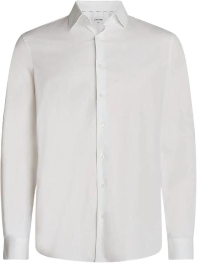 Calvin Klein Businessoverhemd POPLIN STRETCH SLIM SHIRT met kent-kraag logoprint op borsthoogte - Foto 7