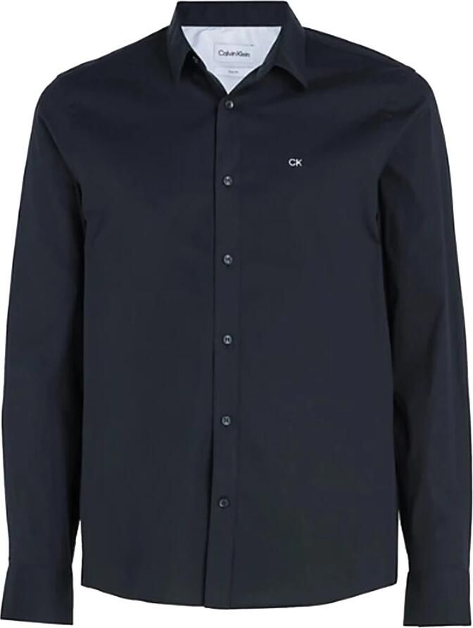 CK Calvin Klein Slim fit zakelijk overhemd met kentkraag model 'POPLIN' - Foto 3