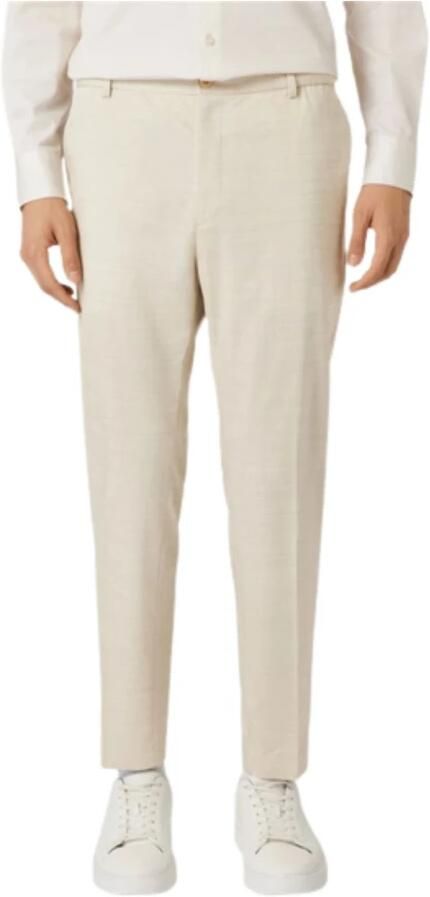 Calvin Klein Moderne textuur taps toelopende broek Beige Heren - Foto 3