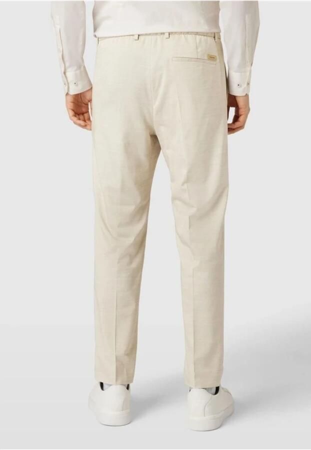 Calvin Klein Moderne textuur taps toelopende broek Beige Heren - Foto 2