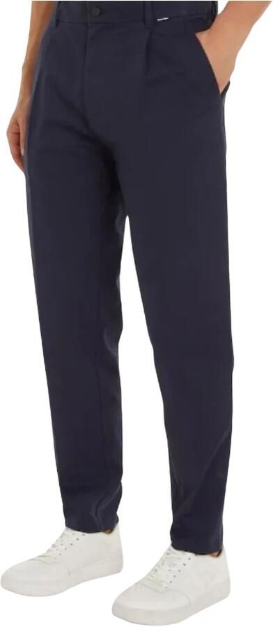 Calvin Klein Pantalon met vouw MODERN TWILL TAPERED PLEAT PANTS - Foto 3