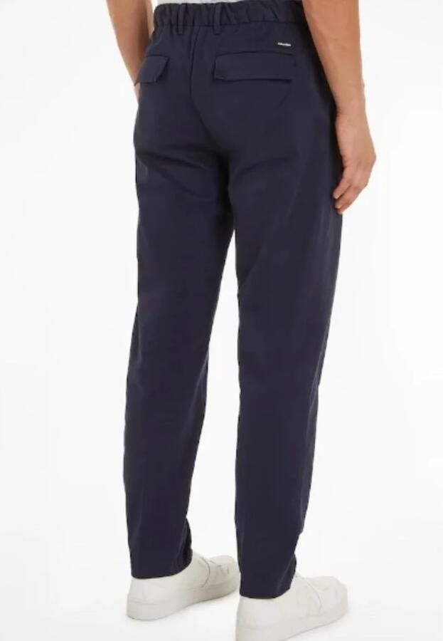 Calvin Klein Pantalon met vouw MODERN TWILL TAPERED PLEAT PANTS - Foto 2