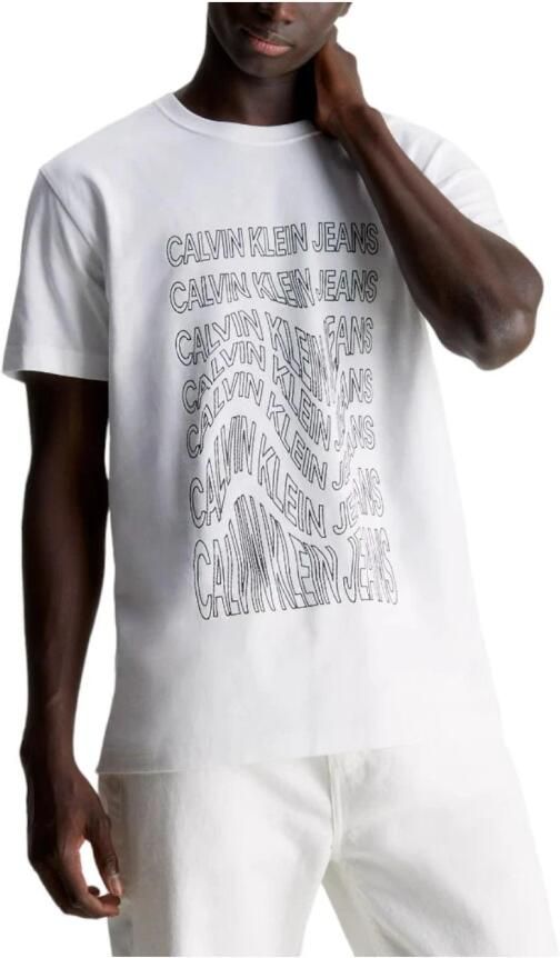 Calvin Klein Moderne Verfijnde Wit T-shirt White Heren