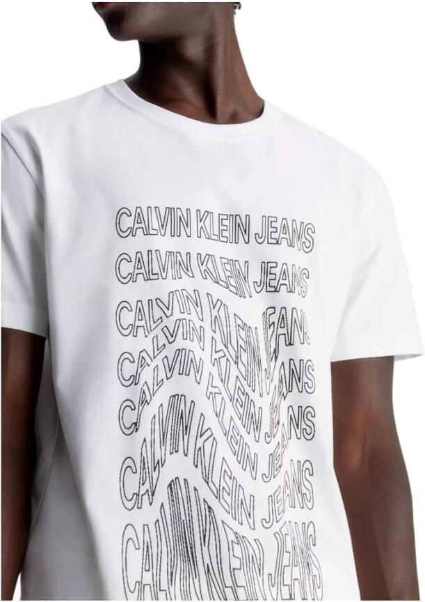 Calvin Klein Moderne Verfijnde Wit T-shirt White Heren - Foto 2