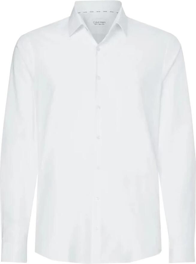 Calvin Klein Businessoverhemd POPLIN STRETCH SLIM SHIRT met kent-kraag logoprint op borsthoogte - Foto 8