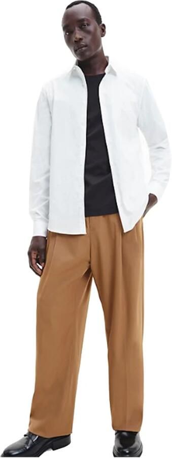 Calvin Klein Businessoverhemd POPLIN STRETCH SLIM SHIRT met kent-kraag logoprint op borsthoogte - Foto 15