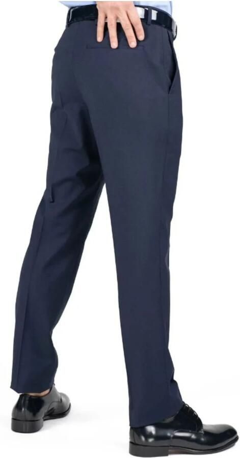 Calvin Klein Moderne Wollen Blend Regular Broek Blue Heren - Foto 3