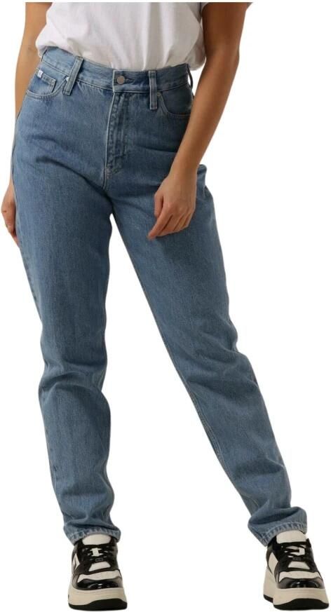 Calvin Klein Denim Mom Jeans in Lichtblauw Blue Dames - Foto 5