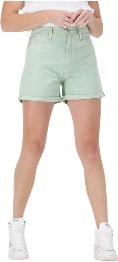 Calvin Klein Mom Short Lichtblauwe Damesbroek Blue Dames - Foto 4