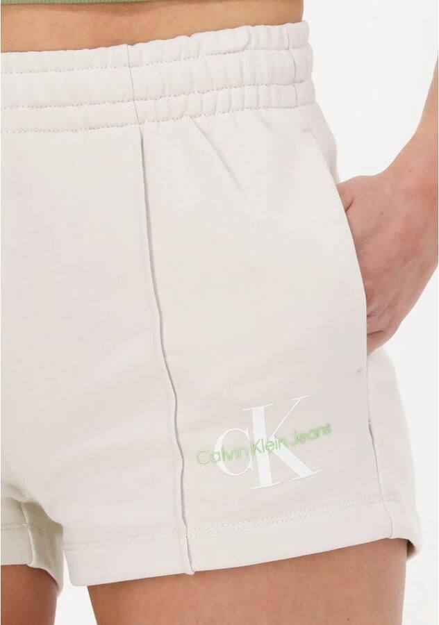 Calvin Klein Gebroken Wit Shorts Monogram Logo Sweatshort - Foto 2
