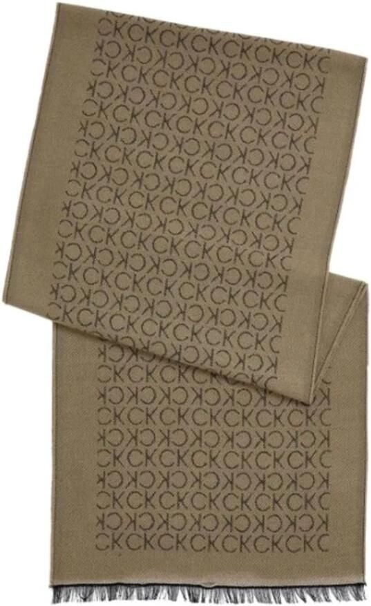 Calvin Klein Monogram Movam Licht Sjaal voor Mannen Brown Heren - Foto 2