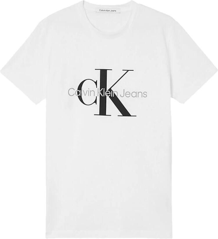Calvin Klein Jeans Witte Print Heren T-shirt White Heren - Foto 5