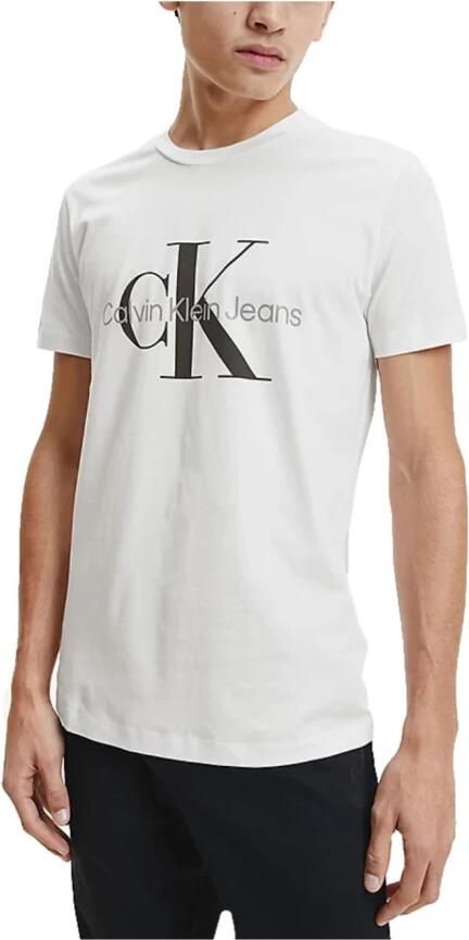 Calvin Klein Jeans Witte Print Heren T-shirt White Heren - Foto 7