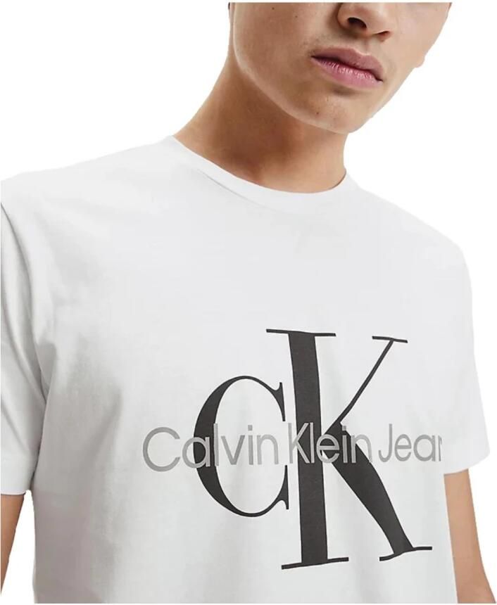 Calvin Klein Jeans Witte Print Heren T-shirt White Heren - Foto 6