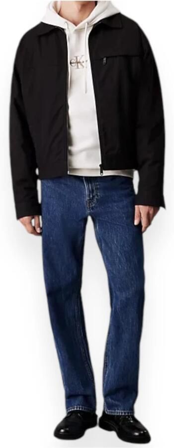 Calvin Klein Jeans Geborduurde Hoodie Wit Sweater White Heren - Foto 3