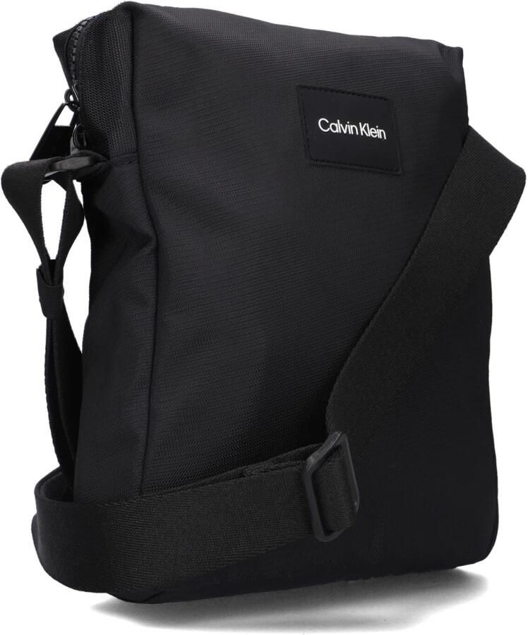 Calvin Klein Zwarte Polyester Schoudertas met Verstelbare Band Zwart Unisex - Foto 6
