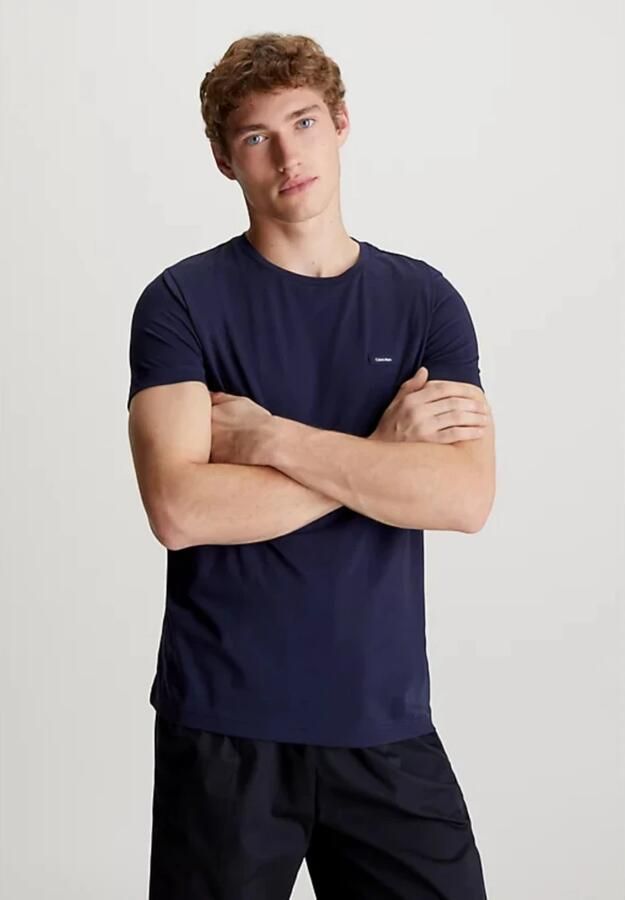 Calvin Klein Night Sky T-shirt Slim Fit Korte Mouw Blue Heren - Foto 2