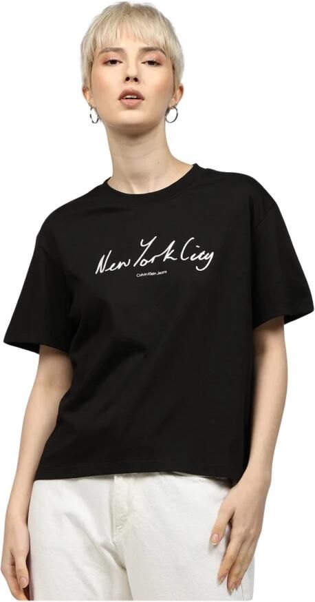 Calvin Klein Jeans T-shirt Korte Mouw EMBROIDERED NYC RELA J20J224909 - Foto 2