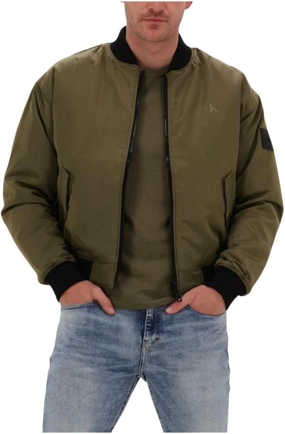 Calvin Klein Omkeerbare Bomberjack Groen Zwart Green Heren