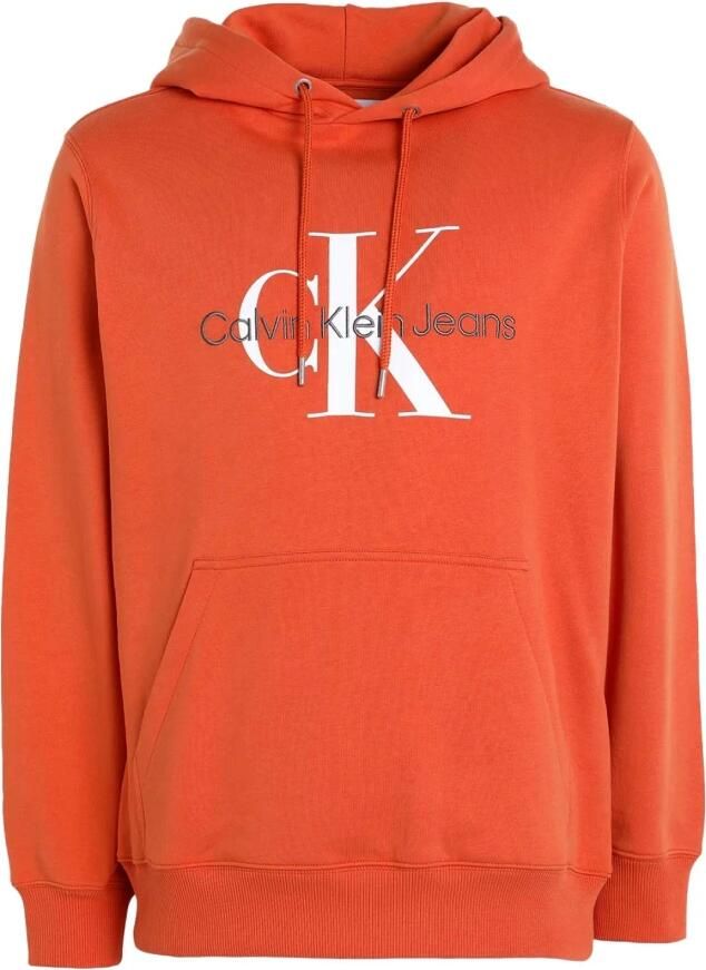 Calvin Klein Oranje Hoodie Regular Fit Orange Heren