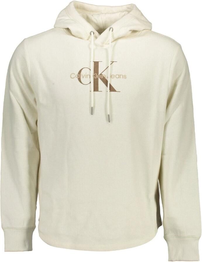 Calvin Klein Hoodie ARCHIVAL MONOLOGO WAFFLE HOODIE met een logo-opschrift op borsthoogte