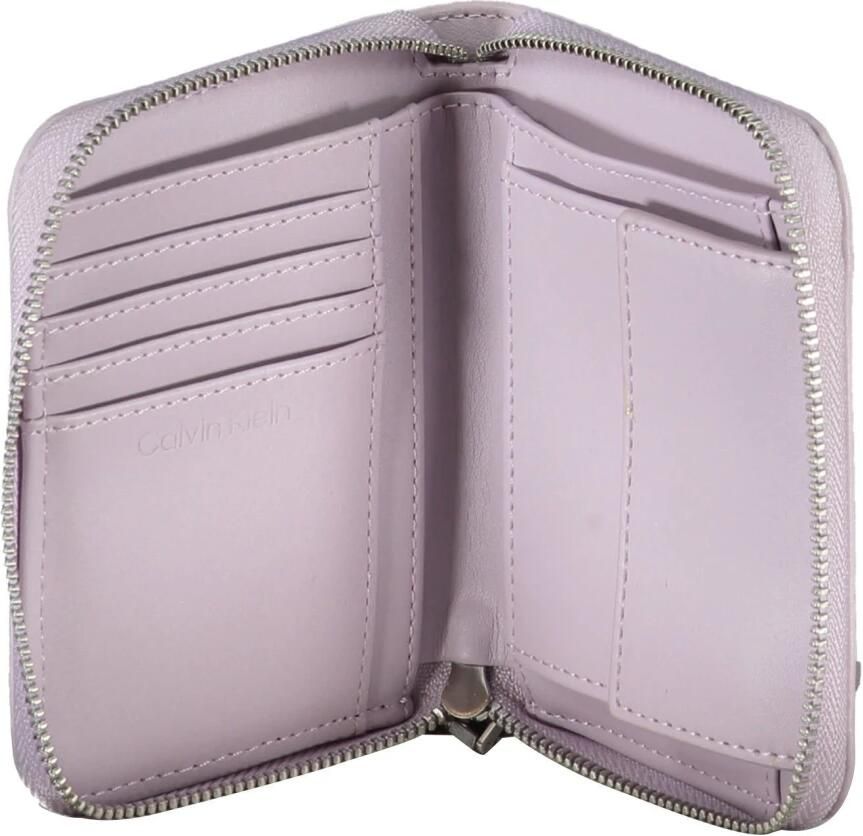 Calvin Klein Paarse Dames Portemonnee met Rfid Bescherming Purple Dames