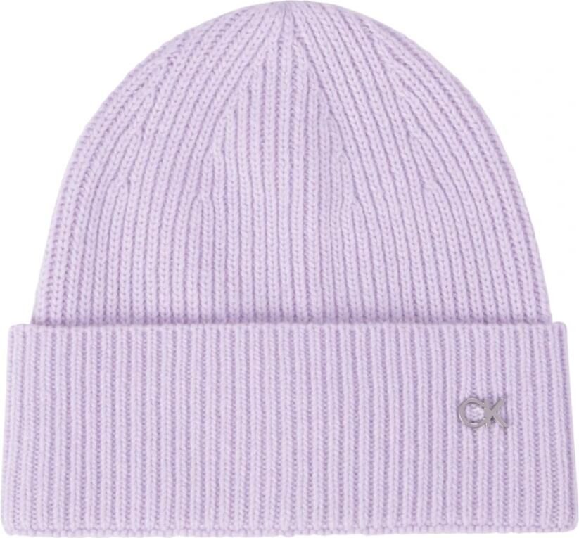 Calvin Klein Paarse Re-Lo Mix Beanie Purple Dames - Foto 2