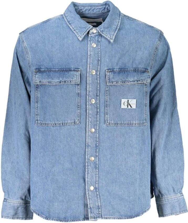 Calvin Klein Overhemd met lange mouwen RELAXED LINEAR DENIM SHIRT