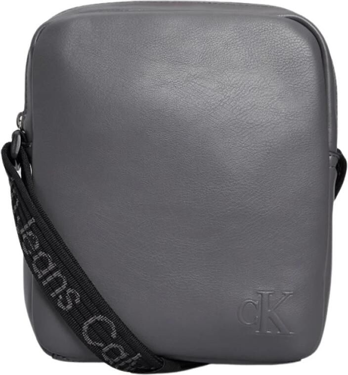 Calvin Klein PU Leren Schoudertas Reporter18 Gray Heren - Foto 3