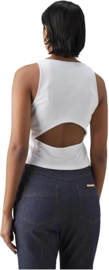 Calvin Klein Jeans Milano Top Lente Zomer Collectie White Dames - Foto 2
