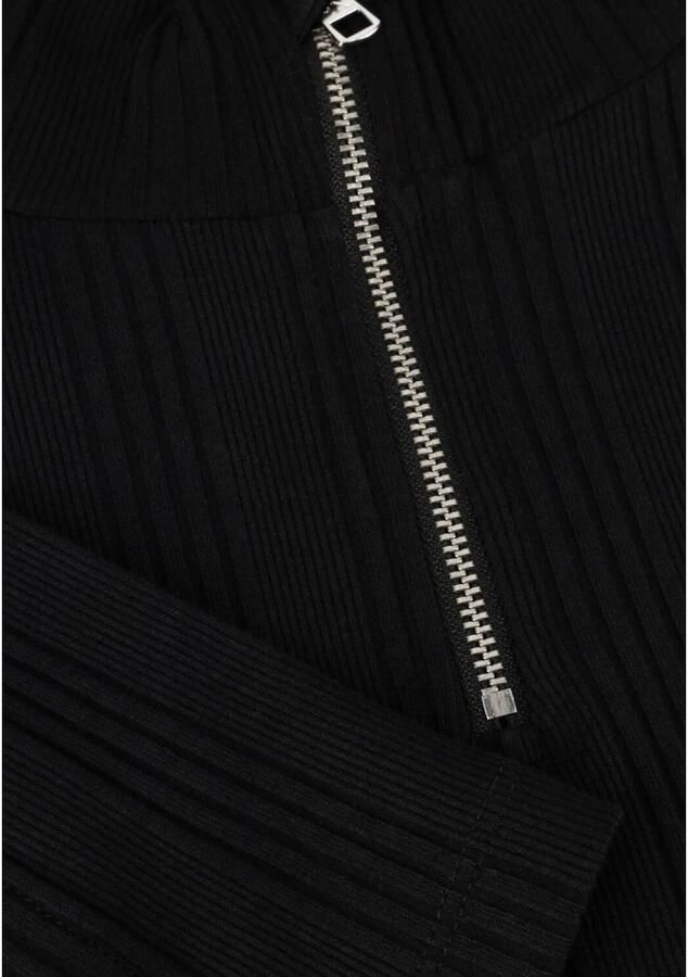 CALVIN KLEIN Dames Jurken Variegtaed Rib Half Zip Ls Dress Zwart - Foto 5