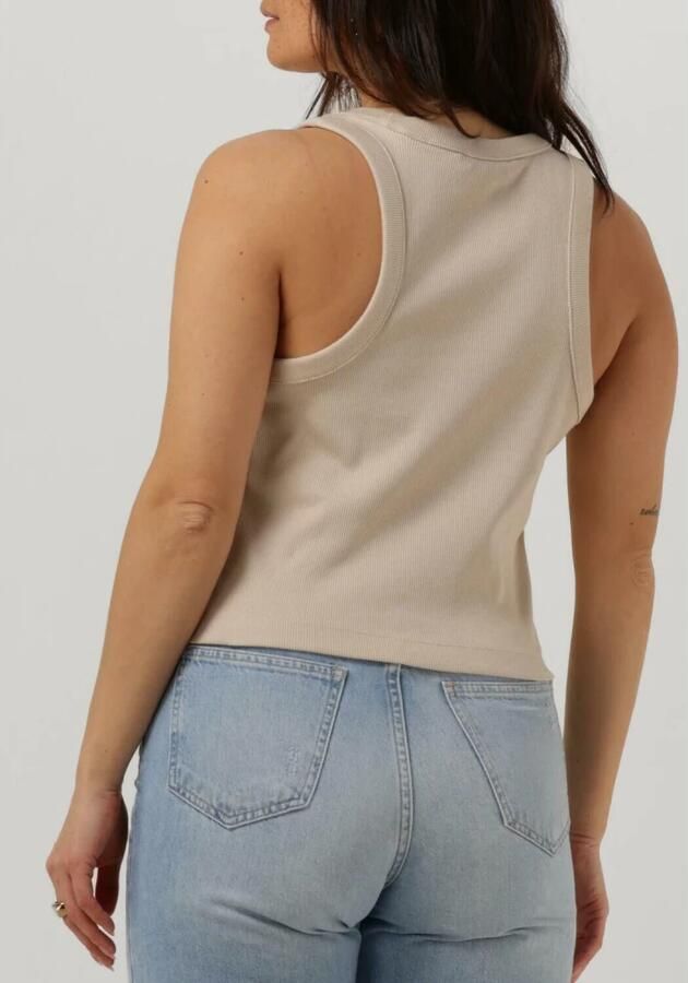 CALVIN KLEIN Dames Tops & T-shirts Rab Rib Tank Top Beige - Foto 2