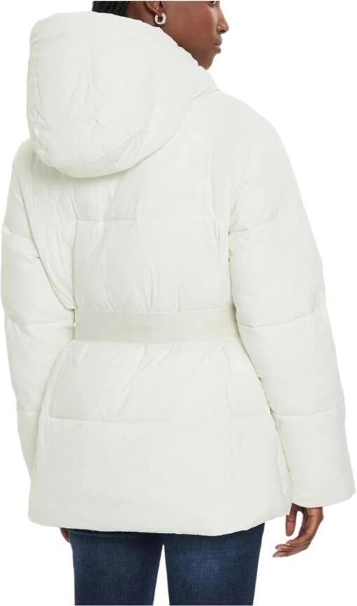 Calvin Klein Jeans Korte Pufferjas Vrouwen Herfst Winter White Dames - Foto 4