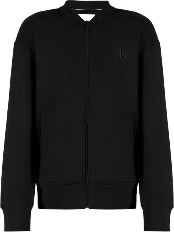 Calvin Klein Jeans Monologo Applique Sweater Herfst Winter Collectie Black Heren - Foto 3