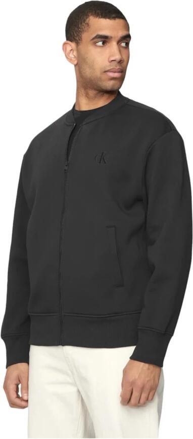 Calvin Klein Jeans Monologo Applique Sweater Herfst Winter Collectie Black Heren - Foto 8