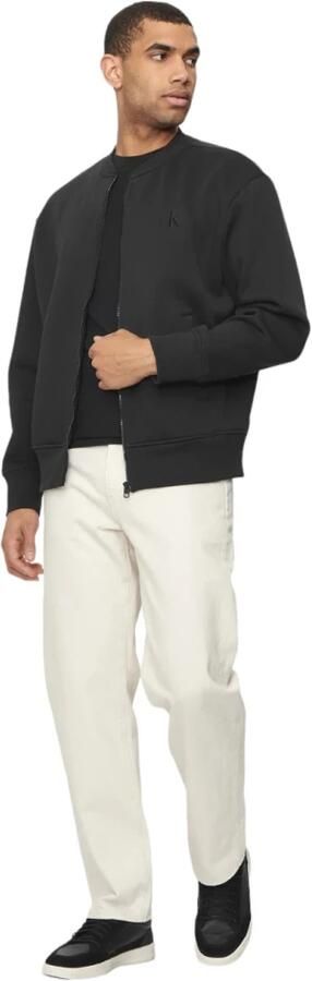 Calvin Klein Jeans Monologo Applique Sweater Herfst Winter Collectie Black Heren - Foto 10