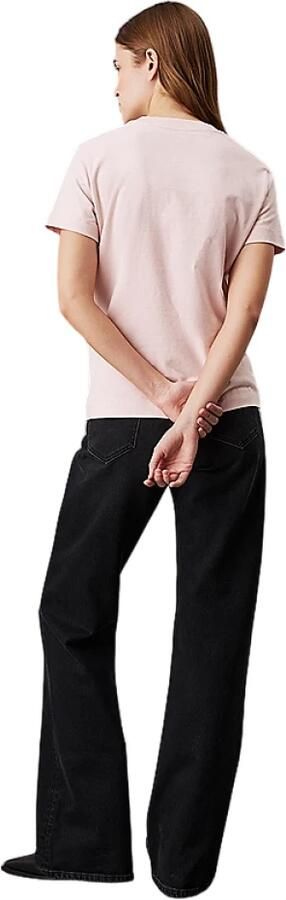 Calvin Klein Jeans Geborduurde Tee Model Roze Elegant T-Shirt Pink Dames - Foto 6