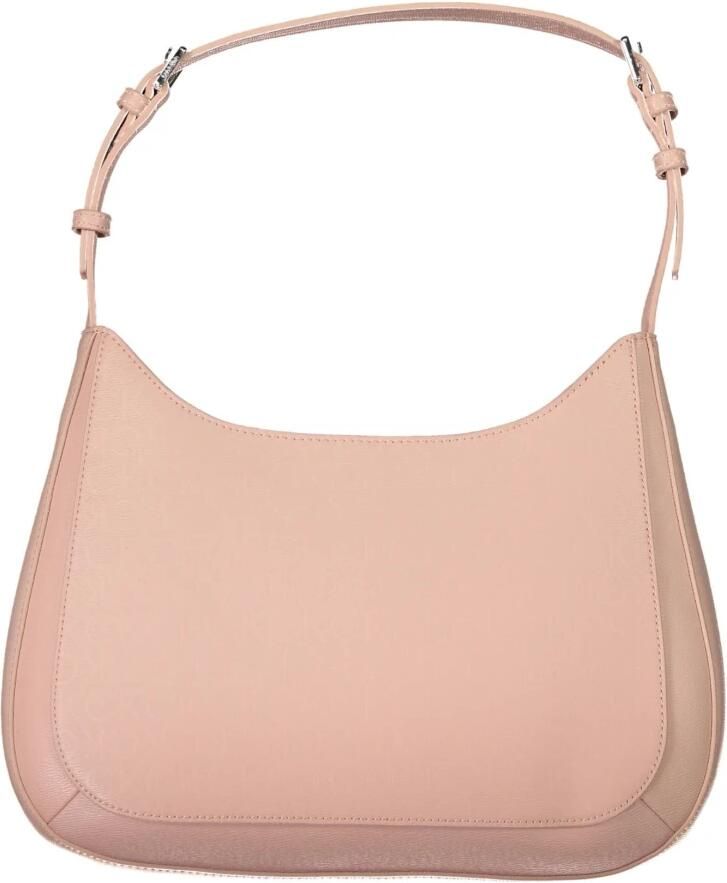 Calvin Klein Roze Polyester Handtas met Verstelbare Schouderband Pink Dames