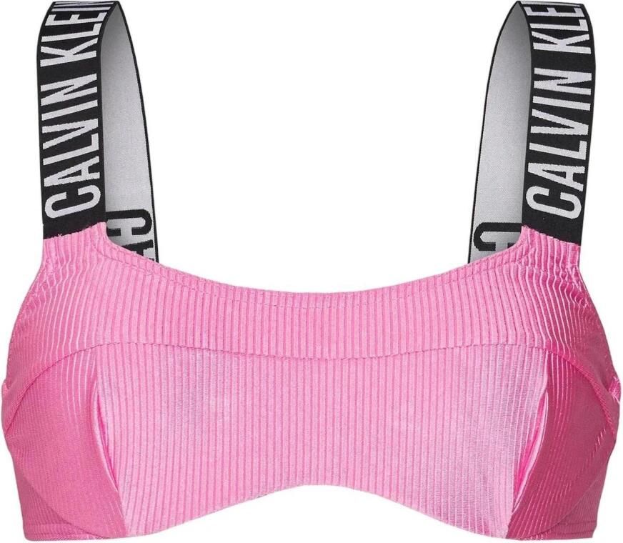 Calvin Klein Roze Strandkleding Sweetheart Neckline Print Pink Dames - Foto 3