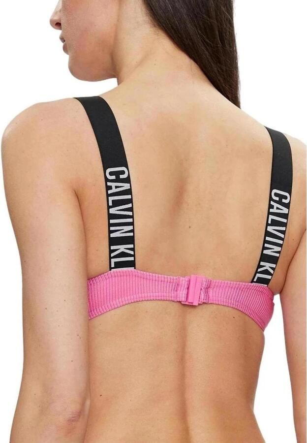 Calvin Klein Roze Strandkleding Sweetheart Neckline Print Pink Dames - Foto 2