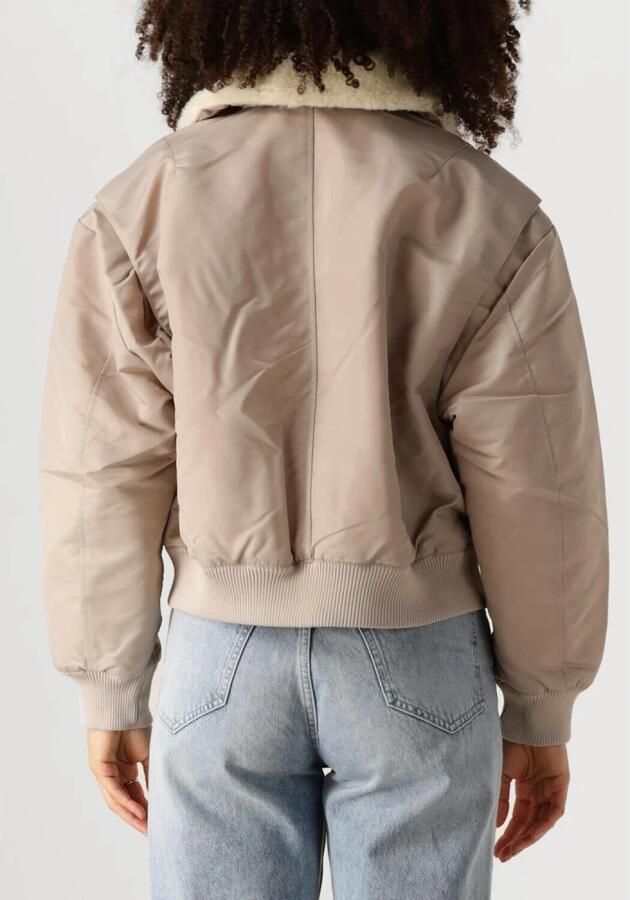 Calvin Klein Jeans Beige Aviator Bomberjack Vrouwen Gray Dames - Foto 2