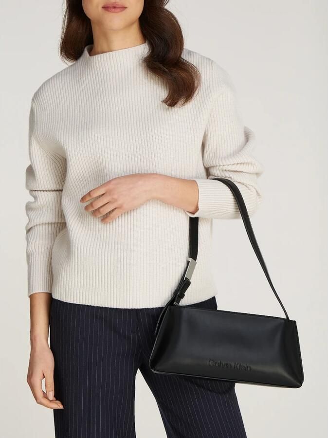 Calvin Klein Zwarte Stijlvolle Polyester Handtas voor Vrouwen Black Dames - Foto 3