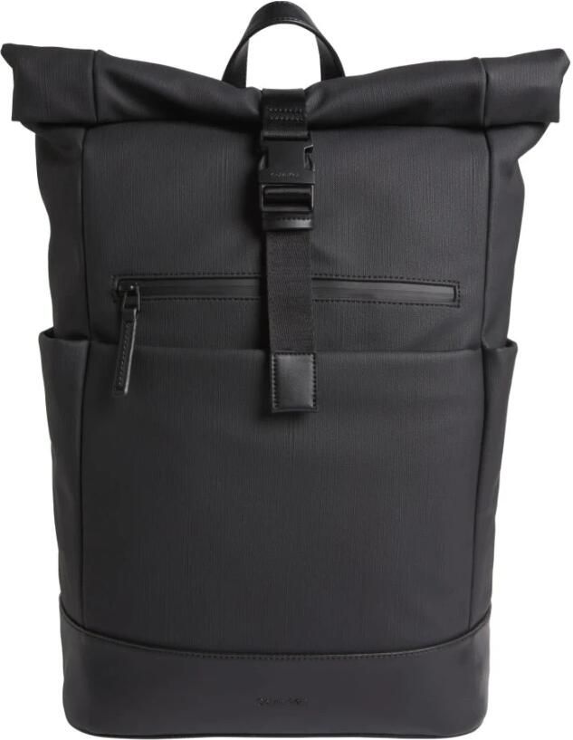 Calvin Klein Sensuele Roll Top Zwarte Rugzak Black Heren - Foto 3