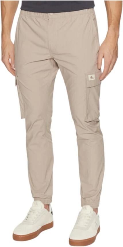 Calvin Klein Jeans Tapered Broek Lente Zomer Collectie Beige Heren - Foto 3