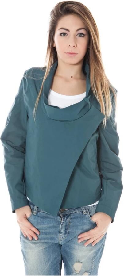 Calvin Klein Sportieve Groene Jas Lange Mouwen Logo Green Dames - Foto 3