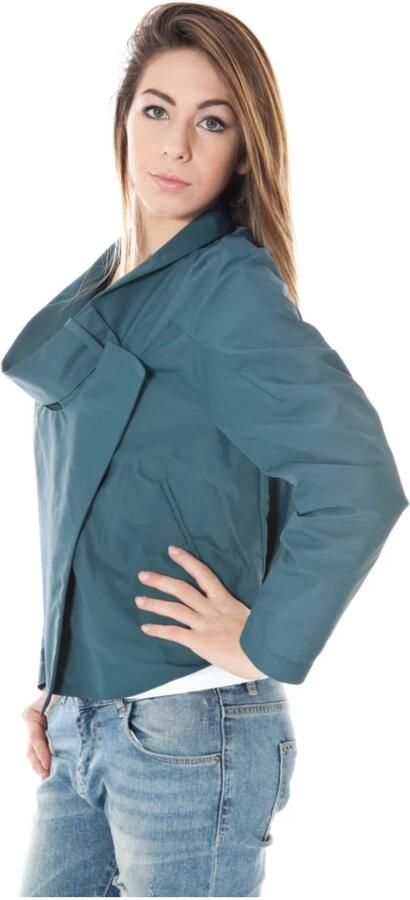 Calvin Klein Sportieve Groene Jas Lange Mouwen Logo Green Dames - Foto 2