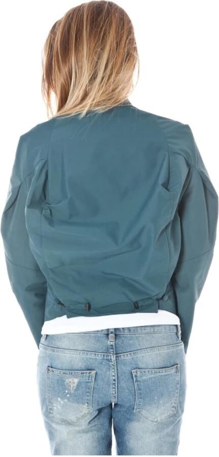 Calvin Klein Sportieve Groene Jas Lange Mouwen Logo Green Dames