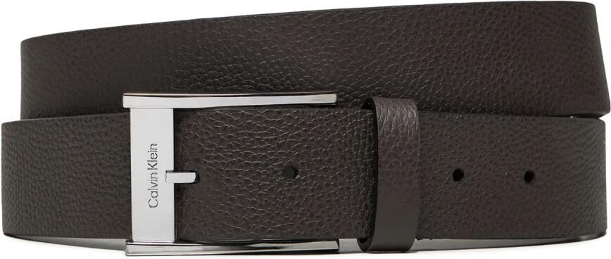 Calvin Klein Stijlvol Leren Riem Herfst Winter Collectie Brown Heren - Foto 4